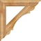 Ekena Millwork Olympic Traditional Rough Sawn Bracket w/ Offset Brace, Western Red Cedar, 8"W x 42"D x 42"H BKT0806X42X42OLY01RWR - alternate 3